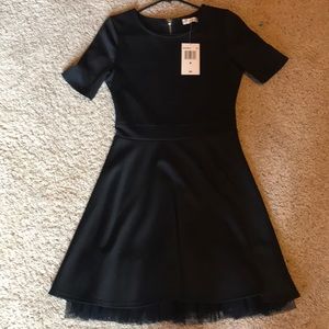 Black sleeved dress